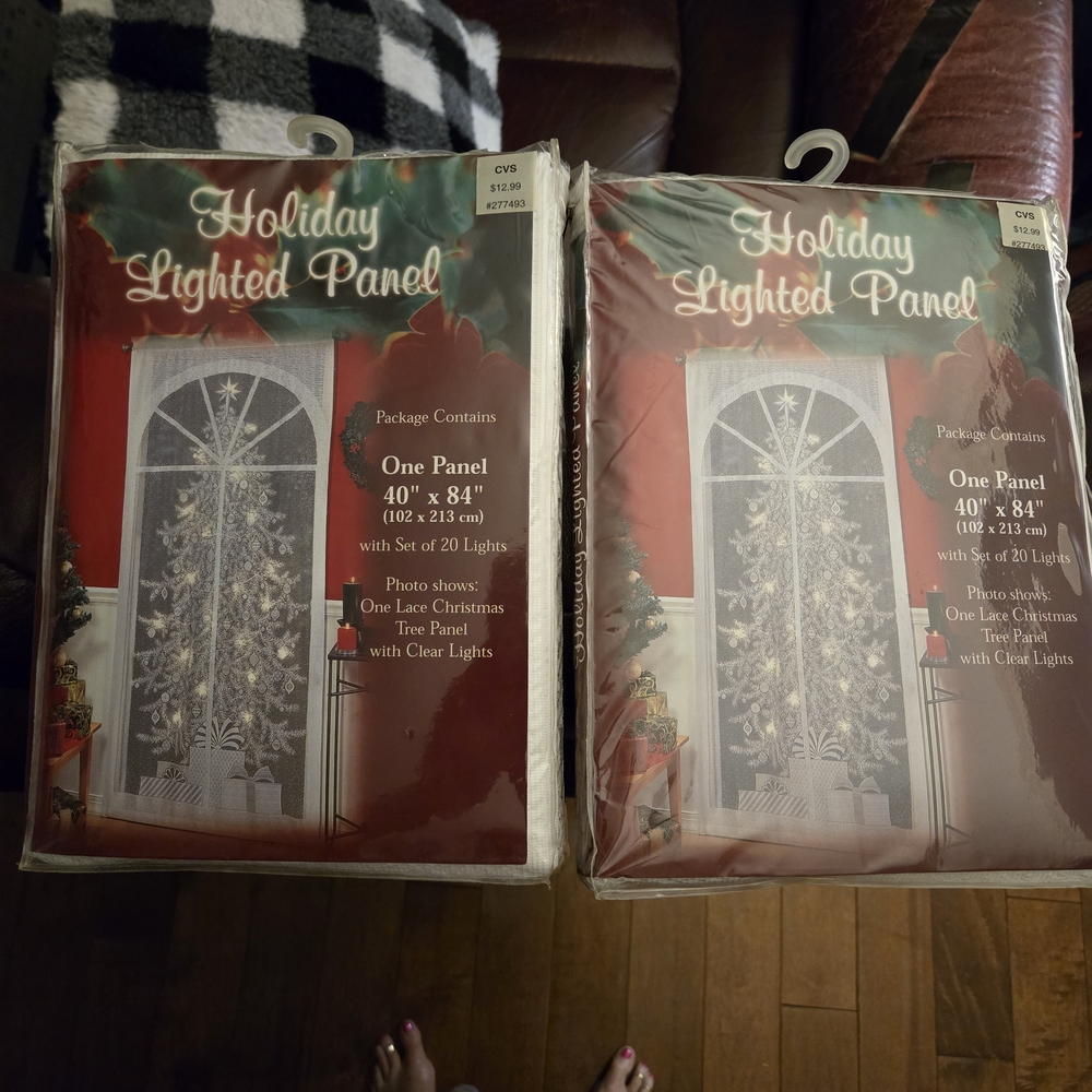 Holiday Lighted Panel with Clear Lights